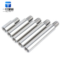 Colonne d'entretoise à tête unique en acier inoxydable 304 A2-70 GB900-88, finition brute, résistante à la corrosion, haute résistance, M3-M6, 4mm-18mm