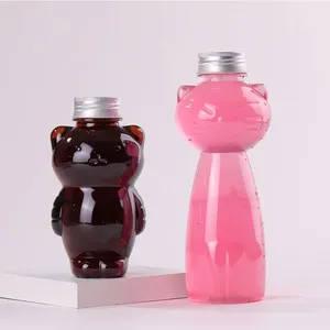 500 мл 700 мл 300 мл Новая форма пищевого класса ПЭТ пластиковые прозрачные бутылки для сока Boba чай молока бутылки для детей
