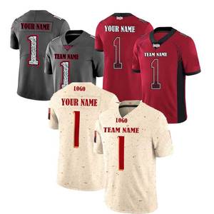 Maglia da Football Stile Arizona Phoenix Rosso Cardinale e Bianco Personalizzabile Traspirante Pronta per la Spedizione - Product Image 3