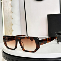 Nouvelles lunettes de soleil carrées à monture épaisse, style rétro, protection UV400, tendance streetwear, verres dégradés orange