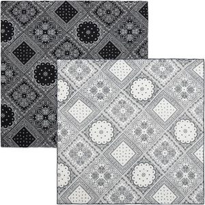 Multicolore 22 ''x 22'' <span class=keywords><strong>Bandana</strong></span> di cotone <span class=keywords><strong>per</strong></span> le donne e gli uomini Multi-purpose fascia <span class=keywords><strong>per</strong></span> <span class=keywords><strong>capelli</strong></span> sciarpa copertura protettiva - Product Image 6