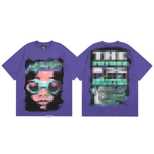 Premium Star Print NFC Hell T-Shirt Men Vintage Urban Street Fashion 100% Cotton - Product Image 2