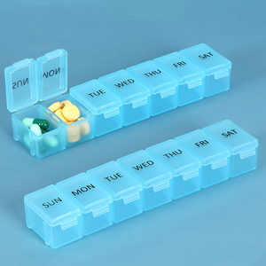 SUNSHING Bulk <b>7</b> Day Medicine Organizer Box Weekly Portable Pill Organizer Travel Vitamin Holder Planner for Supplements Fish Oil - Product Image 6