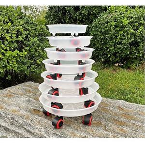 Plateau <span class=keywords><strong>de</strong></span> <span class=keywords><strong>jardinière</strong></span> en résine épaissie en usine roue universelle <span class=keywords><strong>support</strong></span> <span class=keywords><strong>de</strong></span> <span class=keywords><strong>jardinière</strong></span> mobile transparent avec roue - Product Image 4