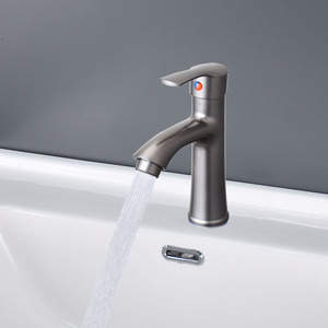 <span class=keywords><strong>Robinet</strong></span> de lavabo à poignée unique en céramique sanitaire en gros, <span class=keywords><strong>noir</strong></span>, à montage sur plan, pour salle de bain, <span class=keywords><strong>eau</strong></span> <span class=keywords><strong>froide</strong></span> - Product Image 4