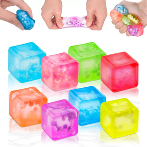 Cube sensoriel unisexe de 5,5 cm, jouet en plastique TPR souple, jouet anti-stress à presser, cube assorti pour enfants de 5 à 7 ans, jouet pas cher pour garçons et filles - Product Image 5