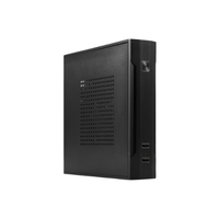 Boîtier PC de bureau Mini ITX personnalisable K05, design vertical fin, 2 ports USB avant, boîtier PC SFF durable en stock