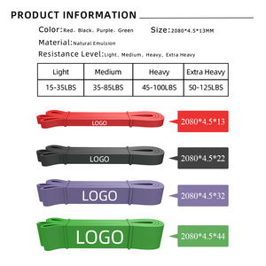 Bandes de Résistance en Caoutchouc Personnalisables GEDENG avec Logo – Bandes d'Exercice de Puissance pour Traction Assistée et Fitness - Product Image 3