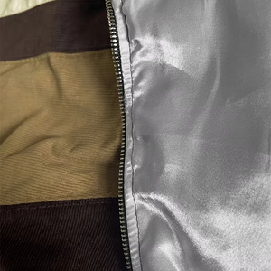 Tùy chỉnh Mens Jogger Bộ Vải to sợi baggy sweatsuit Zip Up sọc màu sắc cổ điển bị chặn Áo gió Tracksuit cho nam giới - Product Image 3