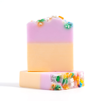 Savon artisanal bio Arket en forme de gâteau rose, emballage personnalisé, vente en gros pour hôtels, blanchissant, pour le bain et les toilettes