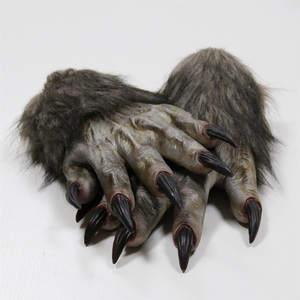 Loup-<span class=keywords><strong>garou</strong></span> griffe Halloween jeu de rôle gants effrayants Festival loup Cosplay Latex horrible Costume accessoires accessoires - Product Image 4