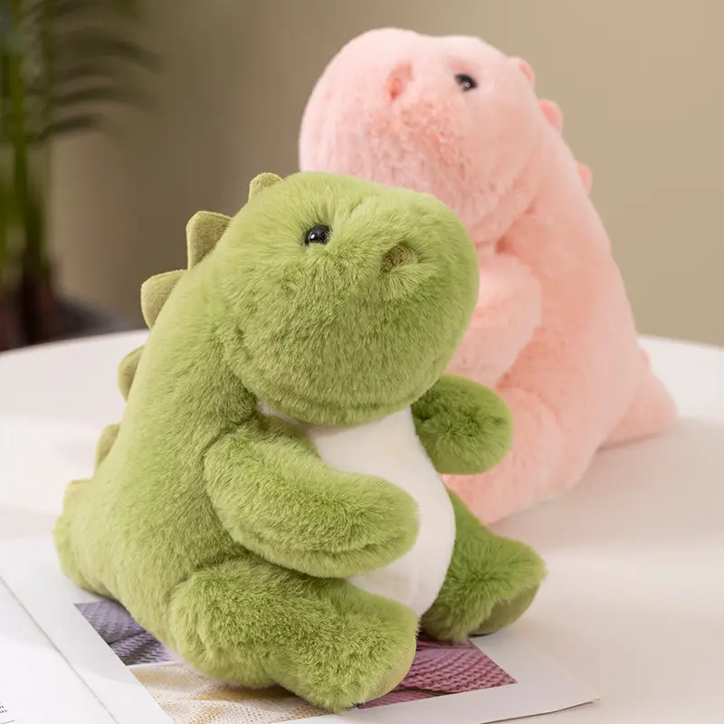 Lavable moelleux mignon dessin animé en peluche bébé dinosaure animaux en peluche dormir poupées enfants jouets