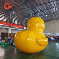 Canard gonflable publicitaire d'extérieur, étanche et hermétique, canard jaune gonflable factice