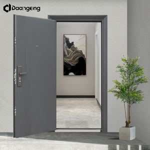 Portes en acier de sécurité pour la maison, <span class=keywords><strong>porte</strong></span> d'entrée antivol avec système de verrouillage multipoints - Product Image 2