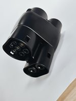 Adaptateur CCS1 vers CCS2 400A AC+DC pour recharge de véhicules électriques, connecteur de charge rapide pour véhicules électriques Sae J1772 Lec 62196