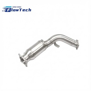 ท่อดาวน์ไปป์แบบไหลสูงสำหรับ Audi A4 A5 Q5 2.0T – ท่อไอเสียสแตนเลส T304 ขัดเงาเพื่อเพิ่มประสิทธิภาพ - Product Image 1