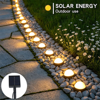 Guirlande lumineuse solaire LED 20 LED IP44 étanche pour jardin, allée, pelouse, extérieur, décoration de cour, patio, trottoir