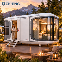 K3 Maisonnette préfabriquée en aluminium de conception européenne pour bureau, camping, séjour à la maison, projets de tourisme écologique