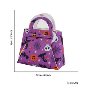 Sacchetto di feltro decorativo di <span class=keywords><strong>Halloween</strong></span> borsa di caramelle con stampa strega di zucca borsa Tote di <span class=keywords><strong>Halloween</strong></span> <span class=keywords><strong>per</strong></span> bambini - Product Image 3