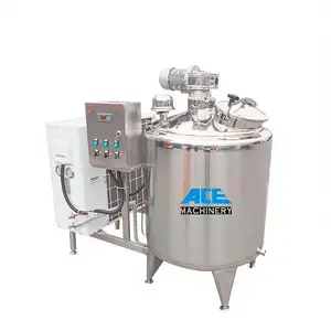 Máquina de pasteurização de leite do tanque de fermentação de iogurte de grau alimentício, linha pequena de produção de yogurte