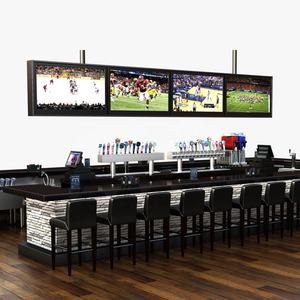 Sport Bar Restaurante Diseño Lugar Evento Bar Solución Conjunto completo de equipos de bar - Product Image 1