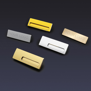 Ghim Thăng Hoa Tùy Chỉnh Huy Hiệu Tên Nam Châm Trống Kim Loại Tái Sử Dụng Id Công Ty Nhân Viên Bằng Thép Không Gỉ - Product Image 1