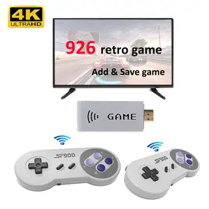 Mini console de videogame para jogos, console de videogame e tv jogos eletrônicos clássicos de 926 jogos, com controle wireless, suporta jogos e salva jogos