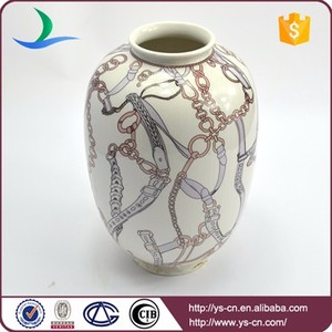 Jarrones <span class=keywords><strong>de</strong></span> cerámica <span class=keywords><strong>de</strong></span> diseño <span class=keywords><strong>de</strong></span> cadena redonda para flores al por mayor - Product Image 5