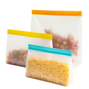 Sac de conservation alimentaire réutilisable en PEVA et silicone, étanche, vente en gros - Product Image 1