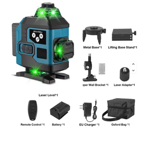 Niveau <span class=keywords><strong>laser</strong></span> à télécommande 16 lignes, <span class=keywords><strong>laser</strong></span> vert rotatif, ligne <span class=keywords><strong>laser</strong></span> 360 °   Réglage fin de l'irradiation de faisceau large - Product Image 1