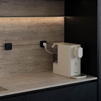 Dalle de travertin gris argenté italien de qualité supérieure, découpe sur mesure, pour table de toilette, étanche, écologique, style mi-siècle, villa, salle à manger, intérieur
