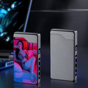 Briquet Électrique de Luxe Personnalisé Sans Flamme, Coupe-Vent, Rechargeable USB, Vente en Gros, Briquet à Arc Plasma Métallique USB-C - Product Image 4