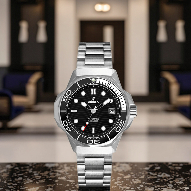 Custom Mechanical Watches Movement Stainless Steel Luxury Sport Analog Dial 10 Bar Water Resistant Unisex Mechanical Watch