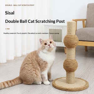 Bola Garukan Ganda Khusus Hewan Peliharaan, Tiang Garukan Kucing, Bingkai Panjat Vertikal, Perlengkapan Hewan Peliharaan, Produk Terlaris Lintas Negara - Product Image 1