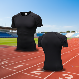 Camiseta Deportiva de Compresión para Hombre Healy, Pantalones Cortos de Punto, Elásticos, Ajustados, Estampados, para Ejercicio Físico Óptimo - Product Image 3