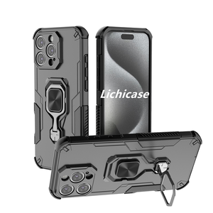 Funda Protectora Trasera con Soporte Metálico y Botones Independientes de Diseño Elegante Lichicase para Oneplus <span class=keywords><strong>ACE</strong></span> 5 5 Ultra Nord 5 CE5 - Product Image 1