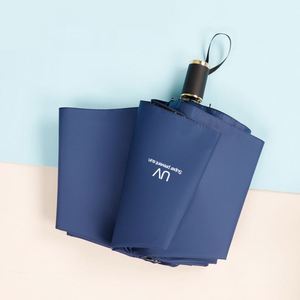 3 Fold Automatic <b>Umbrella</b>,small Black <b>Umbrellas</b>,uv Personal <b>Umbrella</b> - Product Image 1