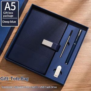 Libreta Corporativa Promocional de Metal Exclusiva con Bolígrafo y Memoria USB para Regalos Personalizados VIP - Product Image 1