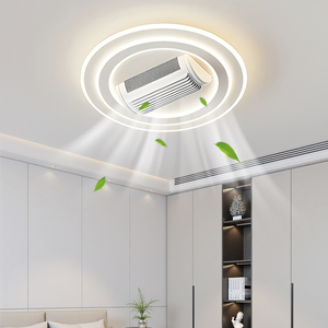 <span class=keywords><strong>Ventilador</strong></span> <span class=keywords><strong>de</strong></span> <span class=keywords><strong>Techo</strong></span> <span class=keywords><strong>de</strong></span> Lujo con Luz, Cuadrado, para Dormitorio, 6 Velocidades, Decorativo, Empotrado, Inteligente, sin Aspas, con Luz para Sala <span class=keywords><strong>de</strong></span> Estar y Dormitorio - Product Image 1