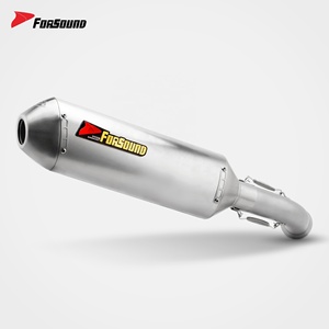 Prix de gros Forsound Factory 2018-2021 <span class=keywords><strong>KTM</strong></span> <span class=keywords><strong>Duke</strong></span> 390 RC390 Silencieux d'échappement de course style flèche en acier inoxydable noir - Product Image 5