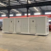 Nouvelle toilette publique mobile modulaire à trois compartiments, cabine de toilette préfabriquée portable, cabine sanitaire d'urgence extérieure
