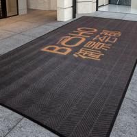 Kommerzieller Rutschfester Waschbarer Outdoor-Eingangsbereich-Teppich für Supermärkte Einkaufszentren Hotels Bodenmatten PET-Material