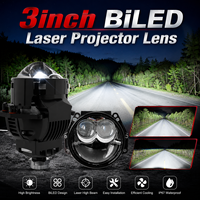 Kit de rétrofit de phares de voiture VAHID E20 Super Bright 3 pouces avec lentille de projecteur Bi-LED, lentille de projecteur Bi-LED pour phare de voiture, laser pour voiture