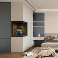 Meuble de rangement à chaussures professionnel en bois pour chambre à coucher, moderne et minimaliste, réglable, suspendu, avec 2 tiroirs, autoportant et durable