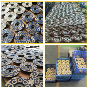 Yüksek kaliteli 4 inç reçine dolu elmas fincan tekerlek aşındırıcı disk yüksek sertlik taşlama granit mermer için özelleştirilebilir OEM - Product Image 4