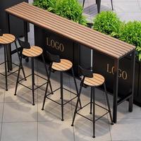 Nouveau design de tabourets de bar de haute qualité Ensemble de meubles de luxe Table et chaises d'extérieur de style industriel