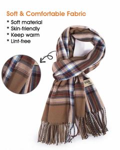 Nuevos Chales y Bufandas de Cachemira y Algodón Grueso Personalizados para Otoño e Invierno para Mujer, Elegantes - Product Image 3