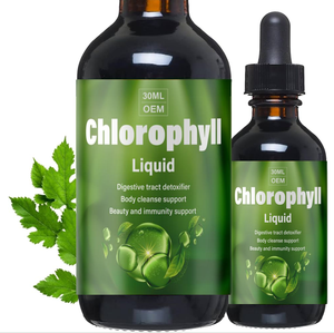 OEM cilt sağlığı bağışıklık bağırsak sağlığını destekler özel etiket doğal organik klorofil sıvı damla bitkisel takviyeler - Product Image 1