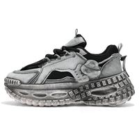 Chaussures Torre tendance pour hommes, polyvalentes, respirantes, en maille, style baskets, nouvelle collection printemps, semelle épaisse en caoutchouc pour la marche