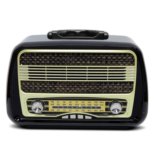 Kemai Portable Retro Vintage Nostalgic Antenna All in One Multiband Rechargeable Usb Am Fm Sw 3 Bands Mp3 /Fm Radio